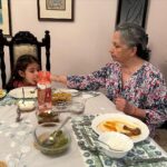 Soha Ali Khan Instagram – Time with grandparents is so precious ❤️ the chance to learn from someone so far apart in years from you (and this works both ways), a second chance at parenting, the most unconditional love and the purest fun – and a chance for me to put my feet up and finally get that pedicure!! #summerholidays #nanihouse