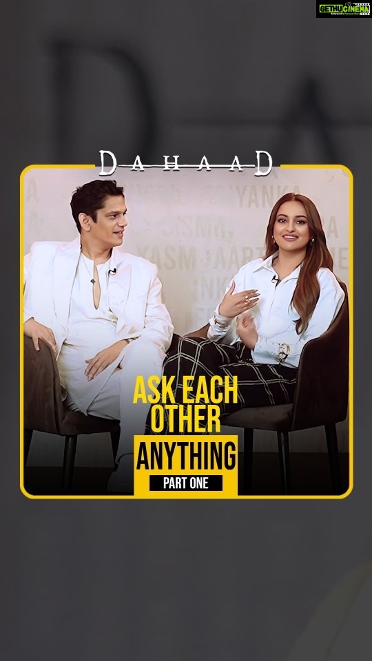 Sonakshi Sinha Instagram - With her OTT debut, @aslisona takes us through her character’s journey in Dahaad! Here’s an exclusive interview where @itsvijayvarma and Sonakshi Sinha Ask Each Other Anything 💛✨ 📍Catch the entire conversation through the link in bio! 🎬: Dahaad | Prime Video