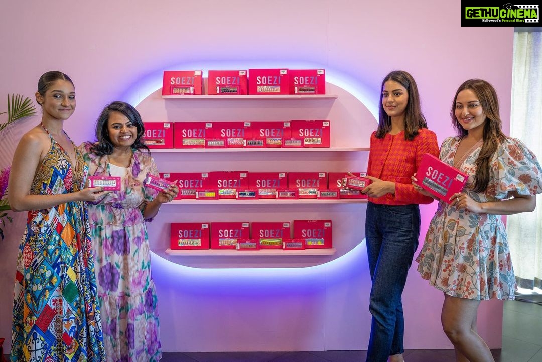 Sonakshi Sinha Instagram - @itssoezi has landed in Africa with Seychelles being our first stop! Venturing into international waters with @gopiseychelles was an absolute HIT! We were thrilled to see the incredible response and the joy on people's faces as they discovered the perks of #SOEZI press-on nails. From the moment the doors opened, it was non-stop excitement. The love and support made this event truly unforgettable and we cant wait to take soezi to many more countries!! Experience the magic of #SOEZI nails at www.soezi.in. Get ready to rock stunning nails hassle-free! #SOEZIinSeychelles #soezixgopi #collab