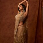 Sonal Chauhan Instagram - Ain’t nobody like the DESI GIRL ….. Agee? Yes or No? Let’s find out in the comments 🤎 . . . . . . . . . . . . . . . . . . . . . . . . . . . . . . . . Saree @roujeofficial Hair by @chettiarqueensly Earings @meraki.mumbai @sonya.Shaikh Stylist @d_devraj 📸 @arindamsikdar #love #sonalchauhan #february #2023 #gold #goldenhour #chocolate #day #saree #desi #desigirl