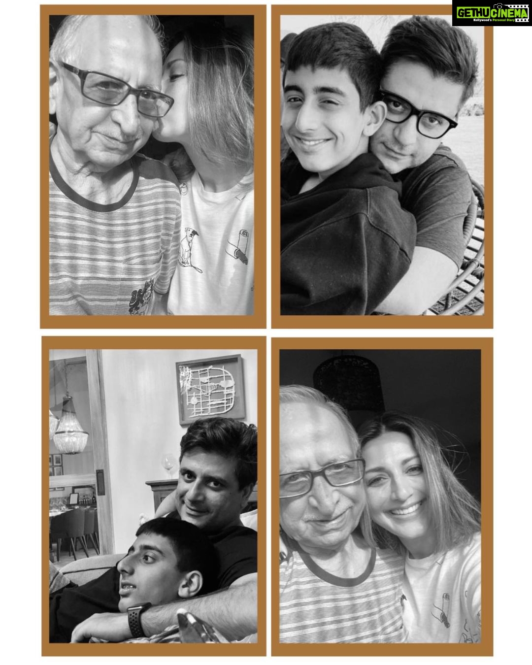 Sonali Bendre Instagram - Happy Father's Day to these incredible dads!🫶🏻