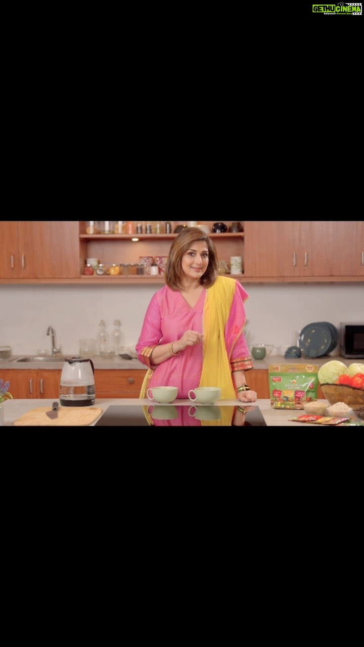 Sonali Bendre Instagram - Being a mom is a full-time job and the job demands I serve the best of nutrition to my children. Thanks to @rasna_international’s Healthy Day Quikie Soup, I get the best of both worlds - tasty & healthy. It is a perfect mixture of taste and health. Packed with 20% veggies, multigrain millets and 0% maida, it makes an ideal partner for me and my family! Here’s to a warm wish of health. . . . #Rasna #Rasnainternational #iloveyourasna #soup #rasnasoup #health #wellness #fitness #healthy #pure #natural #HealthyLifestyle #InstantSoup