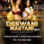 Sonali Raut Instagram - Get ready for a night of Desi Music, Desi Thumkas, Desi performances along with Desi Bar Vibes with Deewani ( Sonali Raut ) & Mastani ( Mariyam Zakaria ) with a special appearance of Aastha Gill who will perform live for the promotion of her song KYUN.. A night you can never miss, singing and dancing with vedeshi dancers and desi tunes of dj Garry.. So don’t forget Friday 9th June’23 only @2BHK Diner & Key Club, Pune.. #drinkdinedancedazzle @aasthagill @isonaliraut @maryamzakaria @2bhkdinerkeyclub @base52.entertainment