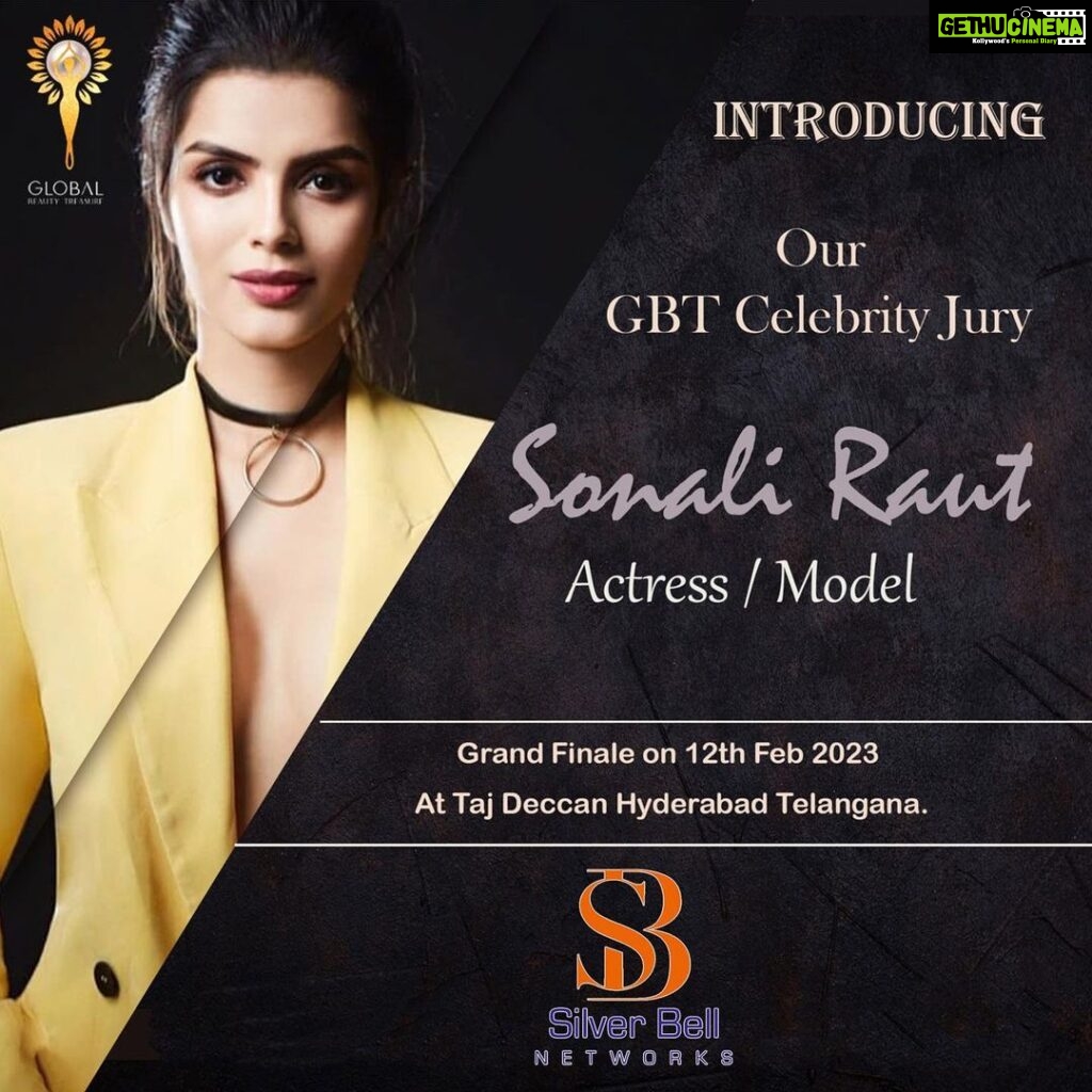 Sonali Raut Instagram - See you Hyderabad today at the GBT SHOW !! . . Represented by @silverbell.networks . . #sonaliraut #bollywood #actor #hyderabad #celebrity #fashionshow #gbt #silverbellnetworks #actorlife #beauty