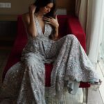 Sonam Bajwa Instagram – Wearing @seemagujraldesign 
Hair @hairbyharrybajwa