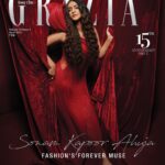 Sonam Kapoor Instagram - In our 15th Anniversary issue, dressed in some of the most iconic looks by leading Indian designers, and in her first cover and interview after taking on her latest role of a mother, Sonam Kapoor Ahuja talks to us about her perfectly balanced new world. Sonam is wearing a sculpted gown, @gauravguptaofficial Iconic moment: This gown is from Gaurav Gupta's Couture 2020 collection featuring dramatic architectural flair, articulated via sheer fabrics and intricate hand embroidery Photograph: @avani.rai Fashion Director: Pasham Alwani Words: Mehernaaz Dhondy Hair and Make-up: @namratasoni Assisted by (styling): Nishtha Parwani, Nahid Nawaaz Production Assistant: Yusuf Lokhandwala #GraziaIndia #SonamKapoorAhuja #SonamKapoor #AnniversaryCover # #Bollywood #Actor #AprilCover