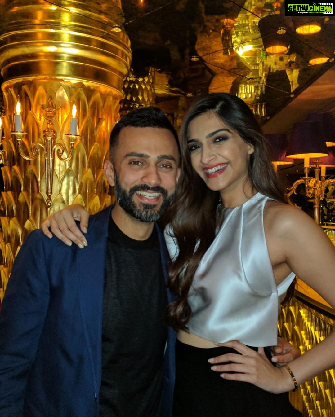 Sonam Kapoor - 809.6K Likes - It’s our Anniversary! Everyday I thank my stars that I got you as my life partner and soulmate. Thank you for the best best 7 years of my life. Filled with laughter, passion, long conversations, music, travel , long drives and most importantly bringing up our beautiful Vayu. Love you my jaan.. I’ll forever be your girlfriend, best friend and wife, Everyday with you is truly phenomenal! 💫 #everydayphenomenal #vayusparents @anandahuja