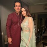 Sonu Sood Instagram - Many many happy returns of the day love. “I couldn’t have asked for a better person to be my wife — my pillar of strength and happiness. You are the prettiest lady I know. “From being my girlfriend to being my wife and now my best friend, you have played so many wonderful roles in my life. Your birthday is a perfect opportunity to thank you for everything that you have done for me. Happy birthday jaan ❤️🎂 @sonalisood04