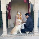 Sonu Sood Instagram - Blessed to have my friend snowy always with me during Arti pooja. #sai #shirdi