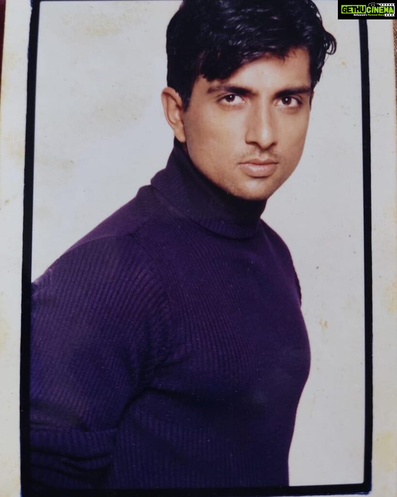Sonu Sood Instagram - One of my first portfolios. Had a pager in those days. All i used to do was, wait for that one Beep. 📟