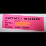 Sonu Sood Instagram - One of my first portfolios. Had a pager in those days. All i used to do was, wait for that one Beep. 📟