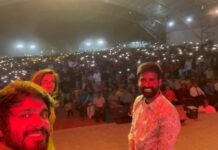 Soori Instagram - கோவை இந்துஸ்தான் கல்லூரியில் மாணவ செல்வங்களின் அன்பு கடலில் மூழ்கிய போது .. @hilaricasofficial @priyasatishprabu @vjrakesh_offl @parvathy_5 @ganesh_ram88888888 #college #cultural