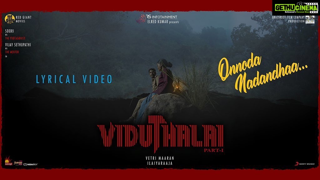 Soori Instagram - Here it's the most awaited #Viduthalai Part 1 - First single track #OnnodaNadandhaa ▶️ https://youtu.be/-wG_wCQFjY4 🎼 @ilaiyaraaja_offl 🎤 @dhanushkraja & #AnanyaBhat ✒️ #Suga #Vetrimaaran @elredkumar @actorvijaysethupathi @rsinfotainment @bhavanisre @grassrootfilms @sonymusic_south @redgiantmovies_ @mani.rsinfo @donechannel1 @ctcmediaboy