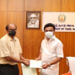 Soundarya Rajinikanth Instagram – My father-in-law Mr. S.S.Vanangamudi, husband Vishagan, his sister and I visited the honorable Chief minister @mkstalin sir this morning to hand over our contribution of 1cr for the chief ministers #CoronaReliefFund from our pharma company Apex laboratories, Makers of #Zincovit
