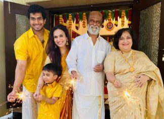 Soundarya Rajinikanth Instagram - Wishing everyone a very safe and Happy Diwali 🪔💫🌟 from our family to yours ❤️❤️❤️ Spread love and positivity .. Trust and surrender to the almighty !!!! 😇🙏🏻😇🌟 gods and gurus will always bless us #StaySafe #BeResponsible #GoCorona 🙏🏻🙏🏻😇😇