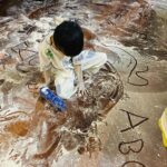 Soundarya Rajinikanth Instagram – A B C D F E 🤣😂❤️🥰😍😘 #VedCutie #PowderFun 