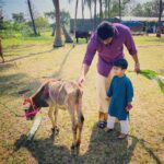 Soundarya Rajinikanth Instagram – ‪Our #Pongal with family in #Sulur 😊😇 #VedVishaganSoundarya #MyFamily 🤗❤️ ‬