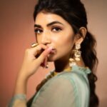 Sreeleela Instagram - Sometimes just allow the eyes to do the talking 💛💚 . . . . . . . . . Styled by : @rashmitathapa Wearing : @issadesignerstudio Jewellery: @houseoftrilonir Juttis : @geethikakanumilli Styling Team : @tanvipawar919 @aishwarya128 Shot by : @nikkhil_bareli