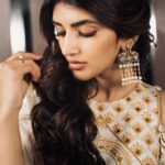 Sreeleela Instagram - ✨Just heard you said mustard?✨ . . . . . Styled by @rashmitathapa Wearing @prachithelabel Earrings @houseofqc Hand accessories @houseoftrilonir Shot by @nikkhil_bareli