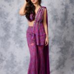 Sreeleela Instagram - How first day of #dhamaka promotions looked like💜 . . . . Styled by @rashmitathapa Wearing @rachitkhannaofficial Jewellery @spillthebead Styling team @aishwarya128 @__.gunjan.__ Shot by @pranav.foto