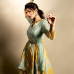 Sreeleela Instagram - Sometimes just allow the eyes to do the talking 💛💚 . . . . . . . . . Styled by : @rashmitathapa Wearing : @issadesignerstudio Jewellery: @houseoftrilonir Juttis : @geethikakanumilli Styling Team : @tanvipawar919 @aishwarya128 Shot by : @nikkhil_bareli