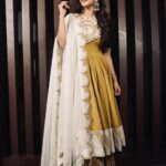 Sreeleela Instagram - ✨Just heard you said mustard?✨ . . . . . Styled by @rashmitathapa Wearing @prachithelabel Earrings @houseofqc Hand accessories @houseoftrilonir Shot by @nikkhil_bareli