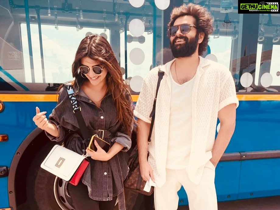 Sreeleela Instagram - It’s almost a wrap of #BOYPATIRAPO Marching towards our last schedule in namma uru✨ @ram_pothineni ✨