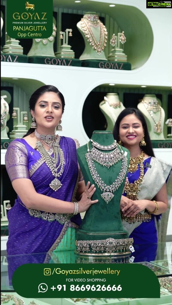 Sreemukhi Instagram - @goyazsilverjewellery ❤️❤️❤️ Now open at Punjagutta (opp centro). Don’t miss the beautiful collection and the special 7% discount offer just on the products displayed on my live.