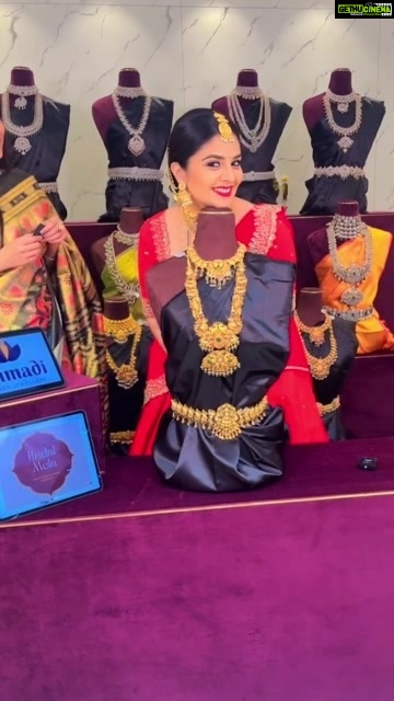 Sreemukhi Instagram - Calling all brides-to-be! 💫 Visit @emmadi_silver_jewellery at the Bridal Mela and explore a wide range of jewellery options to suit your style and budget. Hurry, the exhibition is only open from May 15th to May 30th! Get ready to explore the timeless allure of silver jewellery and how it can elevate your bridal look. @emmadi_silver_jewellery #emmadisilverjewellery #bridaljewellery #weddingjewellery #silverjewelry #jewellery #goldjewellery #diamondjewelry #bridetobe #bridalphotography #weddingphotography #bridalexhibition