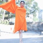 Sreemukhi Instagram - Oranges! ✨🧡 Outfit @gummadidalashashi.label Styling @greeshma_krishna.k Earrings @yuvi_collections Make up @nookesh.malla Hair @mahesh_ravulapalli PC @chinthuu_klicks #sreemukhi #oranges