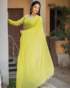 Sreemukhi Instagram - Plain chiffons ✨✨ Saree @gummadidalashashi.label Makeup @nookesh.malla Hair @mahesh_ravulapalli PC @chinthuu_klicks #sreemukhi #sarees