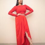 Sreemukhi Instagram - Happy Valentines ❤️ ASMP on @starmaa ✨ Styled by @greeshma_krishna.k Outfit @gummadidalashashi.label PC @chinthuu_klicks Hair @mahi_brand_ #sreemukhi #starmaa #styledbygkk