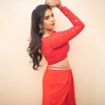 Sreemukhi Instagram - Happy Valentines ❤️ ASMP on @starmaa ✨ Styled by @greeshma_krishna.k Outfit @gummadidalashashi.label PC @chinthuu_klicks Hair @mahi_brand_ #sreemukhi #starmaa #styledbygkk