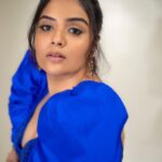 Sreemukhi Instagram - Out of blue?! 🤨 No blue it up!!! 💙✨😎 Styled by - @greeshma_krishna.k Style team - @stephen_styles_ Outfit - @abhignaakepati Earrings - @thetrinkaholic PC @chinthuu_klicks Make up @nookesh.malla Hair @mahi_brand_ #sreemukhi #blues #styledbygkk