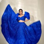 Sreemukhi Instagram - Out of blue?! 🤨 No blue it up!!! 💙✨😎 Styled by - @greeshma_krishna.k Style team - @stephen_styles_ Outfit - @abhignaakepati Earrings - @thetrinkaholic PC @chinthuu_klicks Make up @nookesh.malla Hair @mahi_brand_ #sreemukhi #blues #styledbygkk