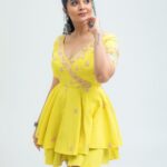 Sreemukhi Instagram - BB Jodi! 💃✨ On @starmaa ✨ Styled by @greeshma_krishna.k Outfit @akhilareddylabel PC @chinthuu_klicks Make up @nookesh.malla Hair @mahi_brand_ #sreemukhi #starmaa #BBJodi #styledbygkk