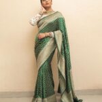 Sreemukhi Instagram - Aadivaaram with star maa parivaaram! ✨ On @starmaa every Sunday at 11 am! ✨ Styled by @greeshma_krishna.k Outfit @riya_designing_studio Accessories @karnikajewelshyd & @yuvi_collections PC @chinthuu_klicks Make up @nookesh.malla Hair @mahi_brand_ #sreemukhi #starmaa #aadivaaramwithstarmaaparivaaram #styledbygkk