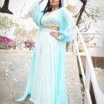 Sreemukhi Instagram - ASMP ✨ Farewell on @starmaa ✨ Styling @greeshma_krishna.k Outfit @label_isha PC @epics_by_pradeep Makeup @nookesh.malla Hair @mahesh_ravulapalli #sreemukhi #ASMP #