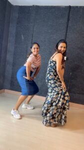 Sreethu Krishnan Instagram - It’s always a pleasure to be with you @sreethu_krishnan you just bring out the child in me…! thank you so much for making me dance 🤗🤗🤗 EVP Film City