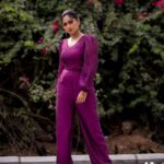 Sreethu Krishnan Instagram - Progress is impossible without change 🧚‍♀️❤️✨… Makeup and hair - @kalps_makeover_artist 💜 Wearing @bougainvilleatvm 💜 📸 @momentzstudio 😇 #sreethukrishnan #photoshoot #purple #trend