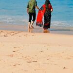Sreethu Krishnan Instagram - SHOOT MODE 😈 ALEENA❤️AMBADI #ammariyathe #actorslife #shoot #beach #beachvibes #tamilsongs #reels #nagila #happy V.C @sajith_sadasivan__