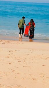 Sreethu Krishnan Instagram - SHOOT MODE 😈
ALEENA❤️AMBADI

#ammariyathe #actorslife #shoot #beach #beachvibes #tamilsongs #reels #nagila #happy 
V.C @sajith_sadasivan__