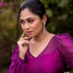 Sreethu Krishnan Instagram - 📸 @momentzstudio Mua and hairdo @kalps_makeover_artist 💜 Outfit @bougainvilleatvm 💜