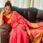 Sreethu Krishnan Instagram - 🌸♥️🌸…. Saree @mirsa_sareecollectionz_chennai 😍Thanksalot for the saree🌸…. Chennai, India