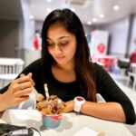 Sreethu Krishnan Instagram - Ice cream dateee😛🐒✨… Pc @jose__sweety 😂 Valasaravakkam