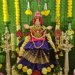 Sridevi Vijaykumar Instagram - 🙏🙏🙏🙏 #varalakshmivratham 😇 Backdrop: @decor.1998 #varalakshmipooja#amman#blessedfriday#blessingstoall#blessing#divine#traditioncontinues#varalakshmi#decor#poojadecor#vrathamdecor#friday