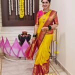 Sridevi Vijaykumar Instagram - 🙏🙏🙏🙏 #varalakshmivratham 😇 Backdrop: @decor.1998 #varalakshmipooja#amman#blessedfriday#blessingstoall#blessing#divine#traditioncontinues#varalakshmi#decor#poojadecor#vrathamdecor#friday