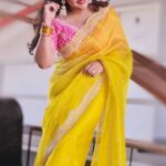 Sridevi Vijaykumar Instagram – Adding an extra splash of colour to our feed this holi! 🌤️🌸
May this festival of colours bring you happiness, positivity and the vibrant energy of the season. Let’s soak in the joy of Holi and spread love to all those around us! ✨

Saree: @neerusindia
Earrings: @the_jewel_gallery
.
.
.
.
.
.
.
.
.
.
.
#Holi2023 #celebratingholi #happyholi #saarelove #yellowsaree #summersarees #weddingfits #happywomensday #womensdayspecial #womensday #empoweredwomen #coloursofIndia #saareoftheday
