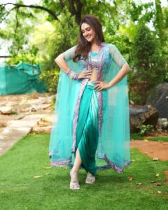 Sridevi Vijaykumar Instagram - Be the princess of your own fairy tale 
👸🧜‍♀️🧚‍♀️👑
.
.
.
.
.
Outfit:@gummadidalashashi.label 
Jewellery:@the_jewel_gallery 
Photography:@epics_by_pradeep
Bangles:@sanvi_creations_ 

#dramajuniorsseason6 #zeetelugu #telugushow #kidsshow #princessvibes #blue #aqua #dreambig #weekend #positivethoughts #happyday #smile #love #work #happiness #instafam #instapic