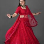 Sridevi Vijaykumar Instagram – Well….. RED ❤️ and happy❤️💃
.
.
.
.

Outfit:@labelswethareddy 
Jewellery:@the_jewel_gallery 
Photography:@snappers.in 

#dramajuniorsseason6  #comingsoon #zeetelugu #telugushow #work #lovemyjob #happy #red #indianoutfit #weddinglehenga #lehengalove #dressedup #shoot #mylife #smile #love #movies #cinema #worklife #outfit #fashion